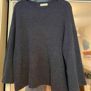 Oak and Fort navy long-sleeve sweater